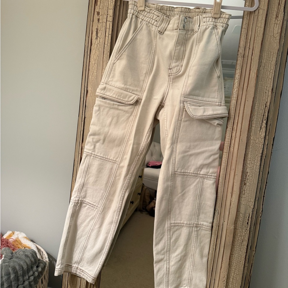 Pacsun Cream Cargo Pants